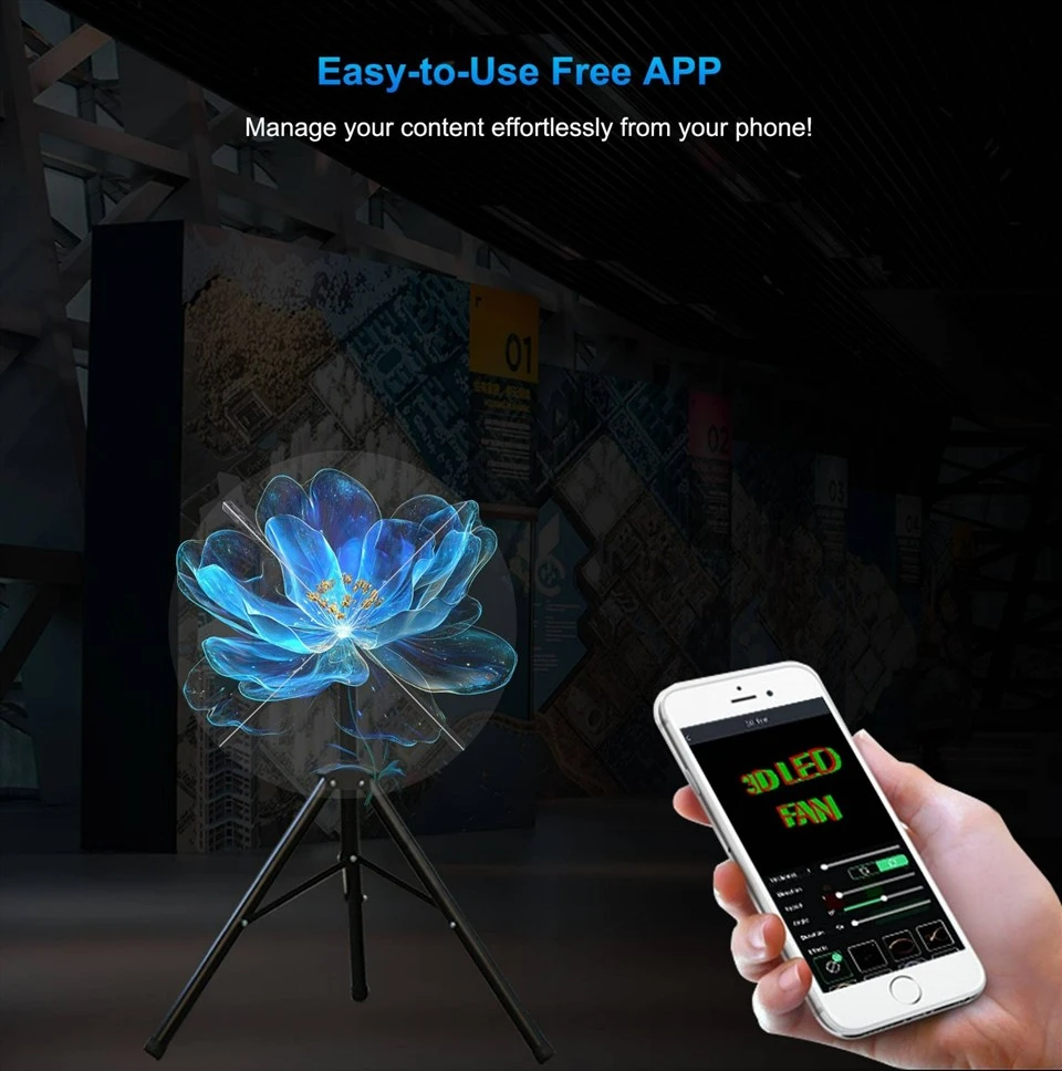 Multi-Language Hologram Fan Software​
